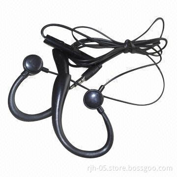 Retractable Earphones Earhook with Microphone